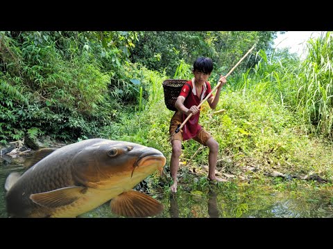 full video 35 days of wandering boy making fish traps