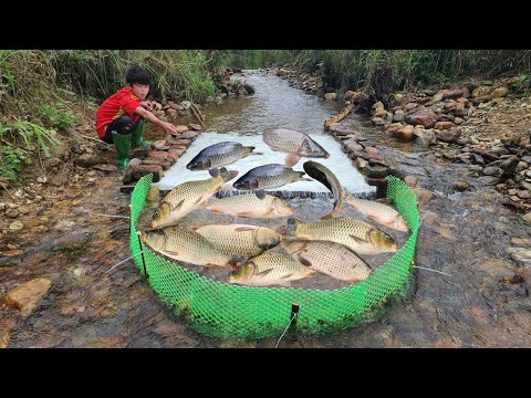 Fishing using rudimentary methods has yielded unexpected