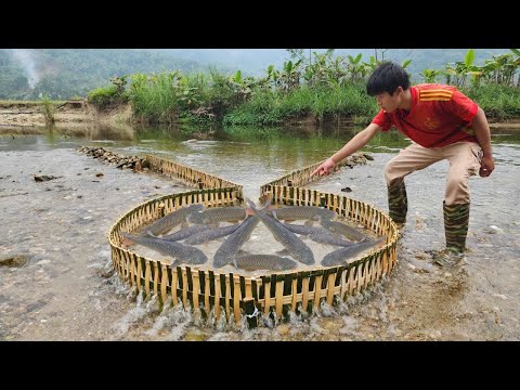 The method of fishing with bamboo proved surprisingly