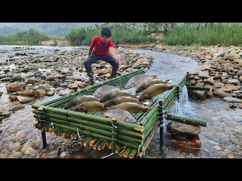 Full video of 25 days of the boy catching fish in the