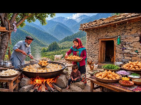 A Quiet Summer Day in a Remote Mountain Village Simple