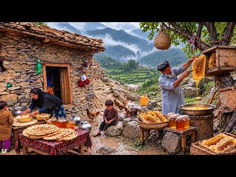 Living Far From Civilization Elderly Couple Cooking
