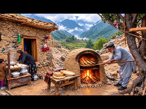 Hard but Happy Life in the High Mountain Village Grandma