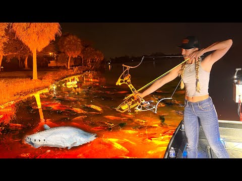 Bowfishing INVASIVE Fish then Feeding them to an Asian