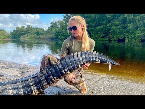 The Alligator That Got AWAY Grilling off an AIRBOAT