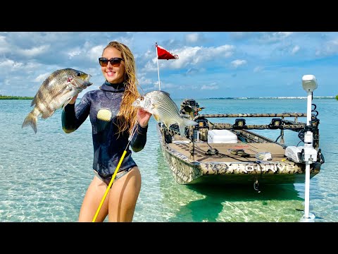Taste Test Spear Sear with Irish Pompano VS Sheep Head