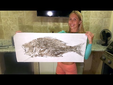 HOW TO Make Gyotaku FISH ART 100K Giveaway