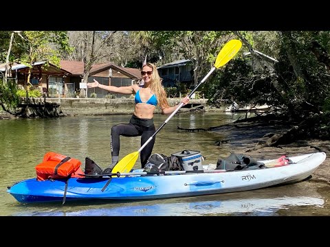 Kayaking CRYSTAL CLEAR Spring with Manatees NEVER Seen