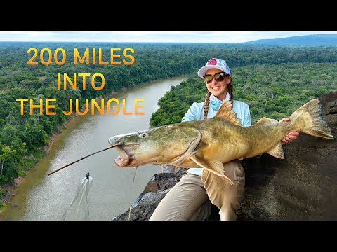 Fishing 200 Miles into the Jungle Catching HUGE Catfish