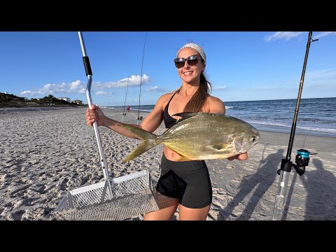 How to Beach Fish for Pompano and Sheepshead Catch Cook