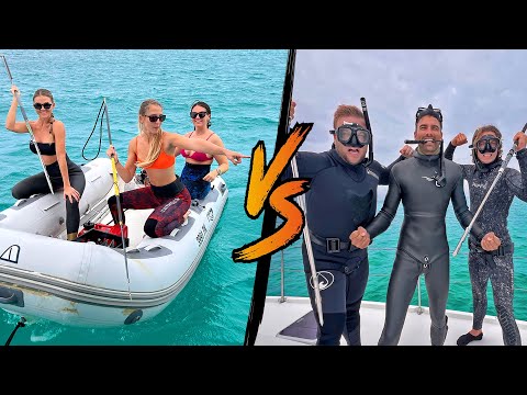 Primitive Hunting Challenge with Spear Boys VS Girls