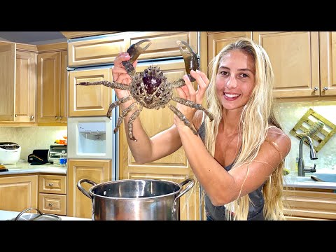 Cooking Spider CRAB in Florida