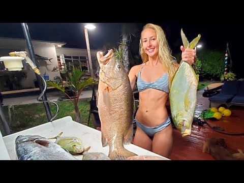 Spearfishing BIG Snapper off Wrecks in Miami Florida