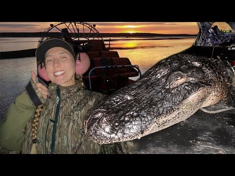 Throwing Darts at Gators off the Airboat Catch and Cook