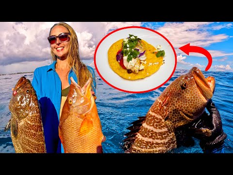 Primitive Spearing Fish Making Delicious Fish TACOS Catch
