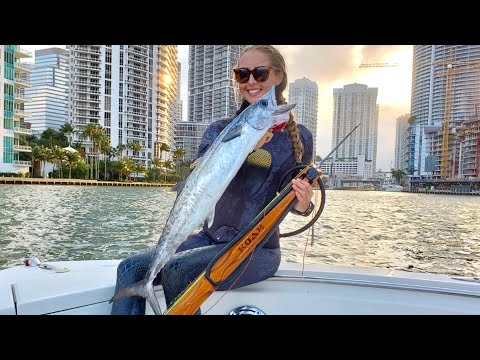 Spearfishing in Really MURKY Water Off Shore in Miami Spear