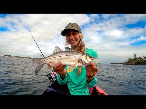 Kayak Fishing for MINI FISH Fat Snook