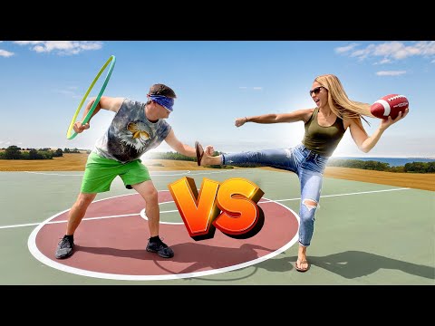 Brother VS Sister CHALLENGE Try not to laugh