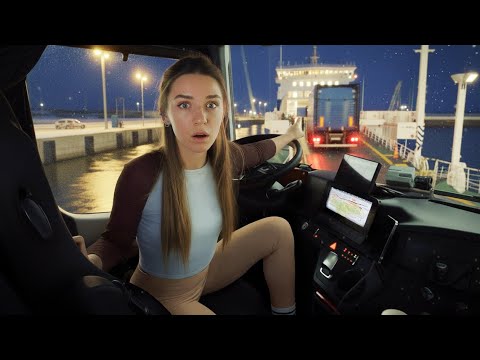 Female Truck Driver s First Ferry Crossing
