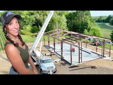 Farm Shop Build Begins Putting Up Our Toro Steel Building