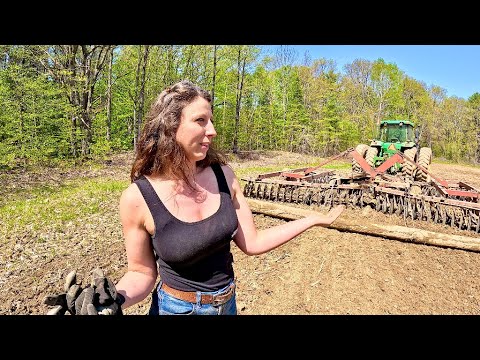 Sunshine Spring Tillage Discing with The Log and Making