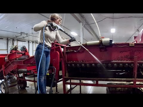 Cleaning up the potato line