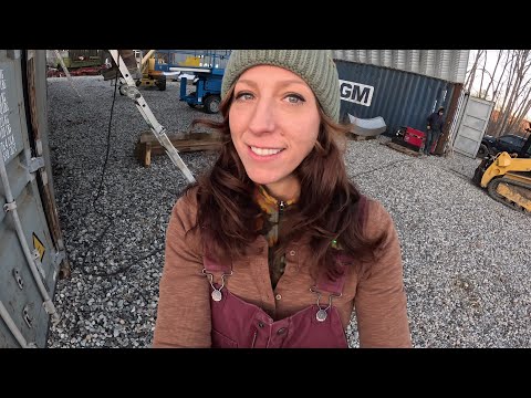 Shipping Container Quonset Building Winter Project 1