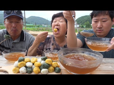 더운 여름 시원한 수정과 Sujeonggwa 한 잔 요리 먹방 Mukbang eating show