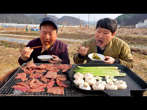 채끝살부터 삼각살까지 입에서 살살 녹는 최상급 숯불 한우구이 먹방 Hanwoo Grilled Korean