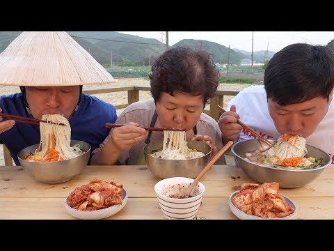 더워진 요즘 시원한 냉국수 Cold noodles 요리 먹방 Mukbang eating show