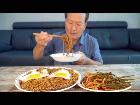 부전자전 아버지의 짜파게티 3봉 먹방 Father s Chapagetti Mukbang Mukbang