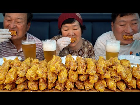 허니콤보 치킨 윤기 가득한 허니콤보 치킨을 집에서 직접 만들어 먹방 Fried chicken with
