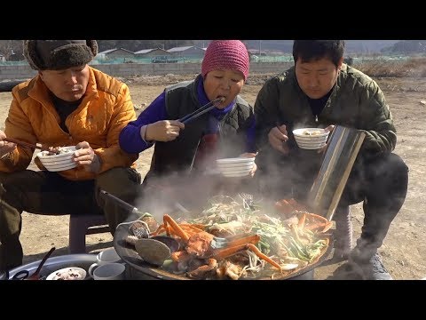 꽃게 오징어 각종 해물 들어간 제대로 해물탕 Spicy Seafood Stew 요리 먹방 Mukbang