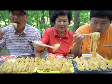 화창한 봄 날씨에 유부초밥 만들어 오어사 소풍 Fried tofu rice balls for a