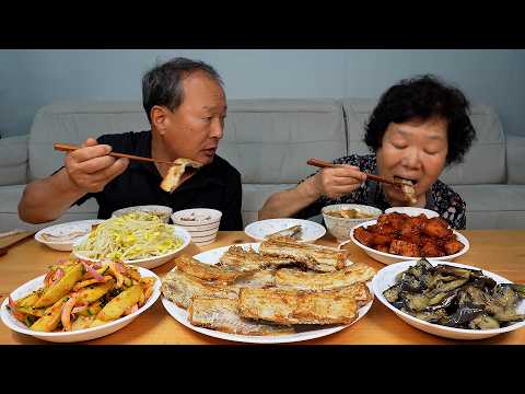 구운 갈치와 감자조림 가지볶음에 콩나물무침과 된장찌개까지 정성 담긴 집밥 한 상 Homemade