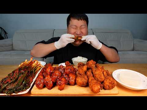 파김치 치킨이라고 파닭의 새로운 해석에 치밥까지 Fried chicken Green onion kimchi
