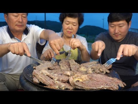 집에서 먹는 꽃등심 스테이크 Ribeye steak 요리 먹방 Mukbang eating show