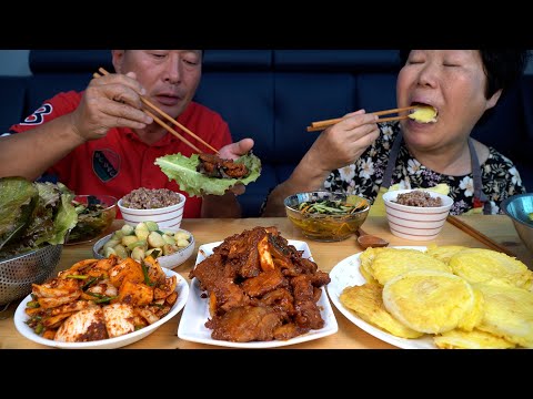 직접 재배한 마늘 양파로 양파전 양파김치 마늘장아찌 제육볶음까지 Korean onion garlic