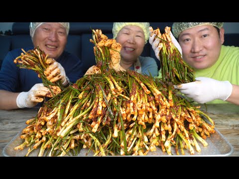 군침도는 파김치 만드는 방법 짜파게티 먹방까지 How to make green onion Kimchi 요리