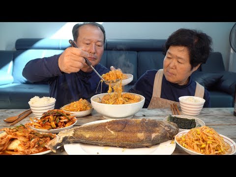 고소한 콩비지찌개 임연수어 구이 정갈한 집밥 Bean curd dregs stew 요리 먹방 Mukbang