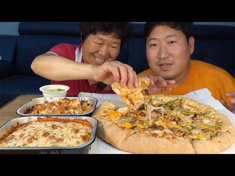 어머니가 가장 좋아하시는 배달음식 피자 Pizza 먹방 Mukbang eating show