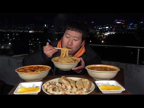 뜨끈한 짬뽕 3종 어묵짬뽕 차돌짬뽕 알짬뽕 먹방 Mukbang eating show