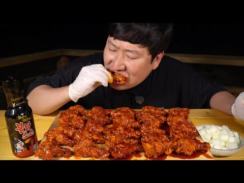 이열치열 초복에 먹는 불닭 윙봉 Chicken wings with Hot spicy chicken