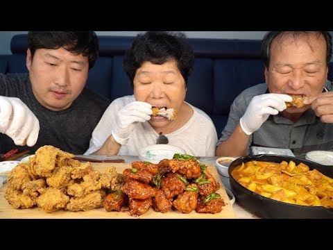 인생치킨 매운맛 치킨 신메뉴 리뷰 Hot spicy chicken Tteokbokki review 먹방