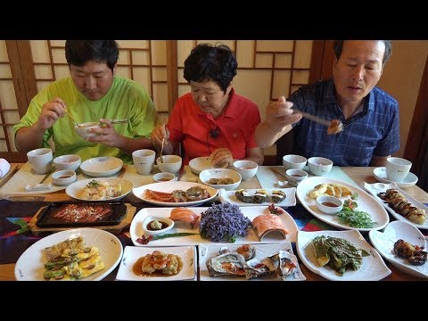 어머니의 환갑 생신 한정식 Mother s 60th birthday 먹방 Mukbang eating show