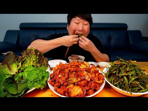 어깨너머 배운 실력 흥삼이가 직접 만든 삼겹두루치기와 부추무침 Stir fried pork belly 요리