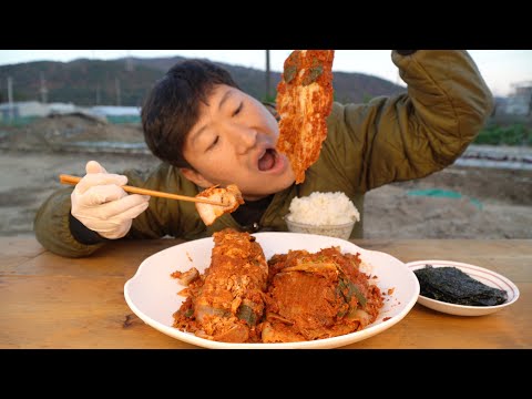 광고 극한의 매운맛에 도전 맛있게 매운 선화동 실비김치 very spicy kimchi 요리 먹방