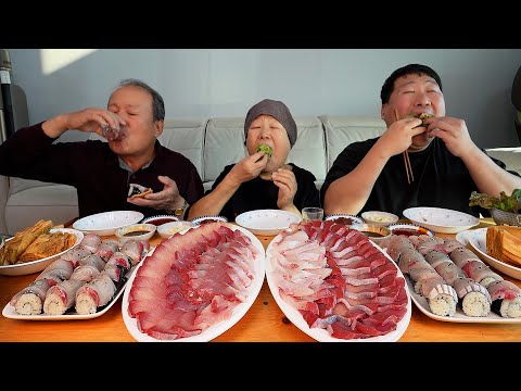 70만원짜리 역대급 대방어를 양식장에서 바로 잡아왔습니다 먹을수록 더 맛있는 싱싱한 특대방어 회와