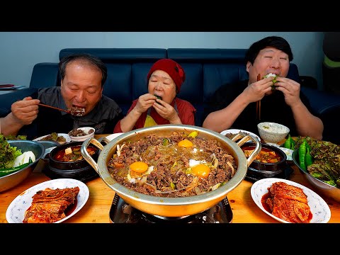 한우 등심으로 만든 소 불고기와 된장찌개의 밥도둑 찰떡궁합 먹방 Beef Bulgogi Soybean