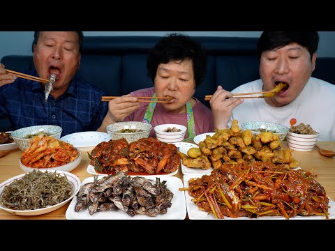 기장멸치 갓 잡은 싱싱한 멸치들로 만든 멸치회 멸치튀김 멸치구이 먹방 Various Anchovy